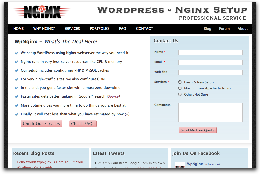 Introducing WpNginx – Our new service for high-traffic WordPress sites!