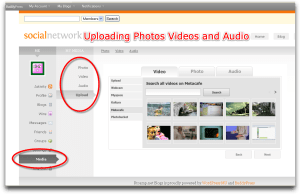Uploading-Photos-Videos-and-Audio-BuddyPress-Kaltura