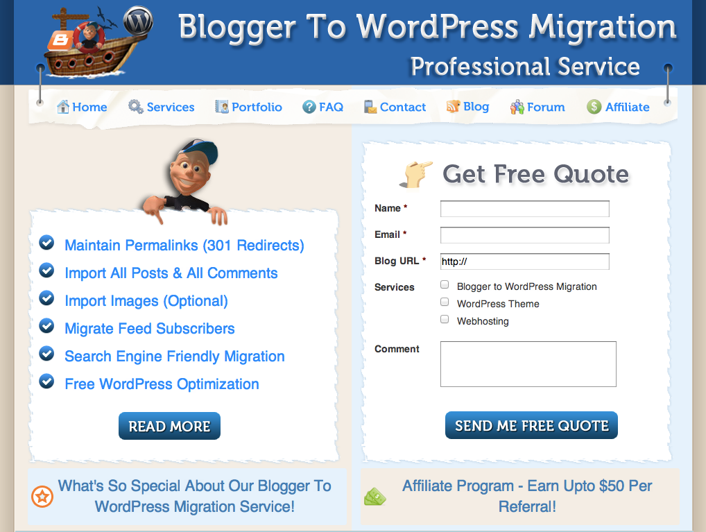 BloggerToWP.org Merged into rtCamp.com