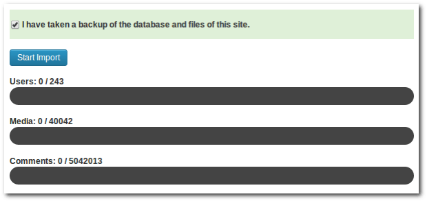 Importer UI