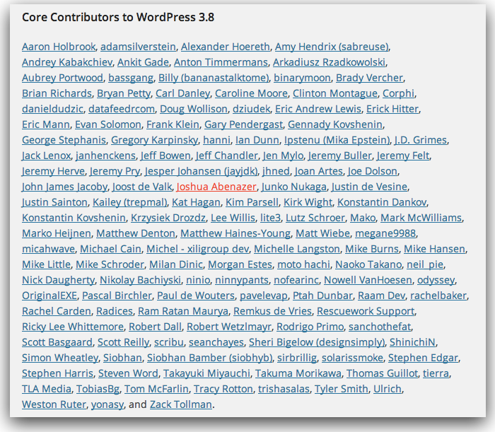 WordPress 3.8 with a patch from rtCamper