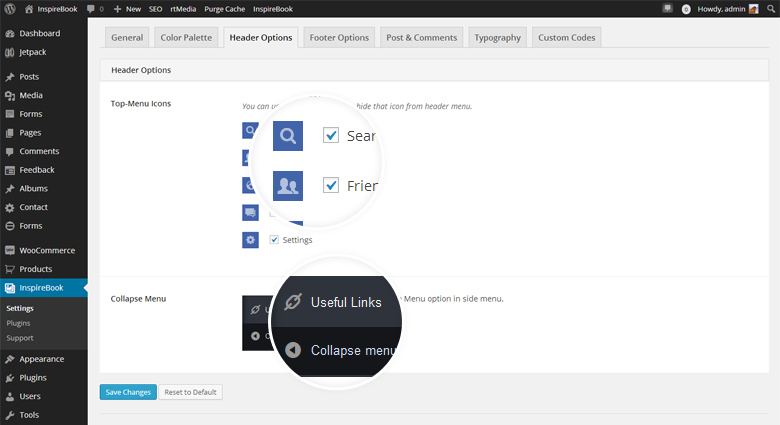 InspireBook New Release 1.2 with Color Palette and Google Fonts Support