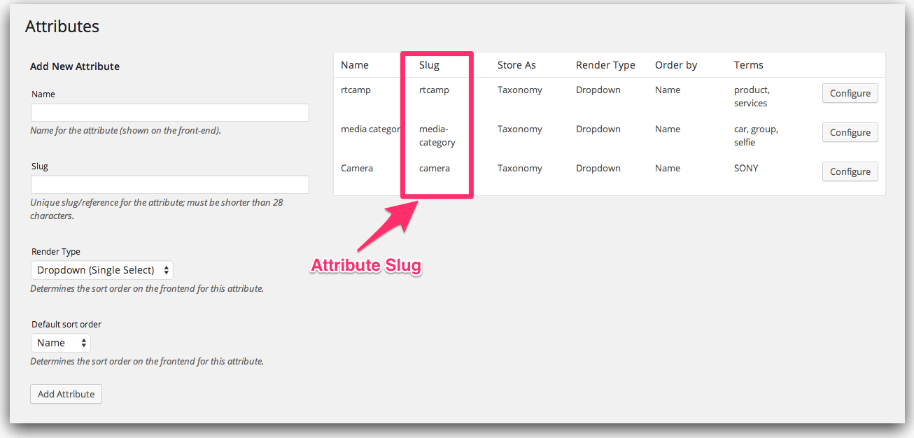 attribute