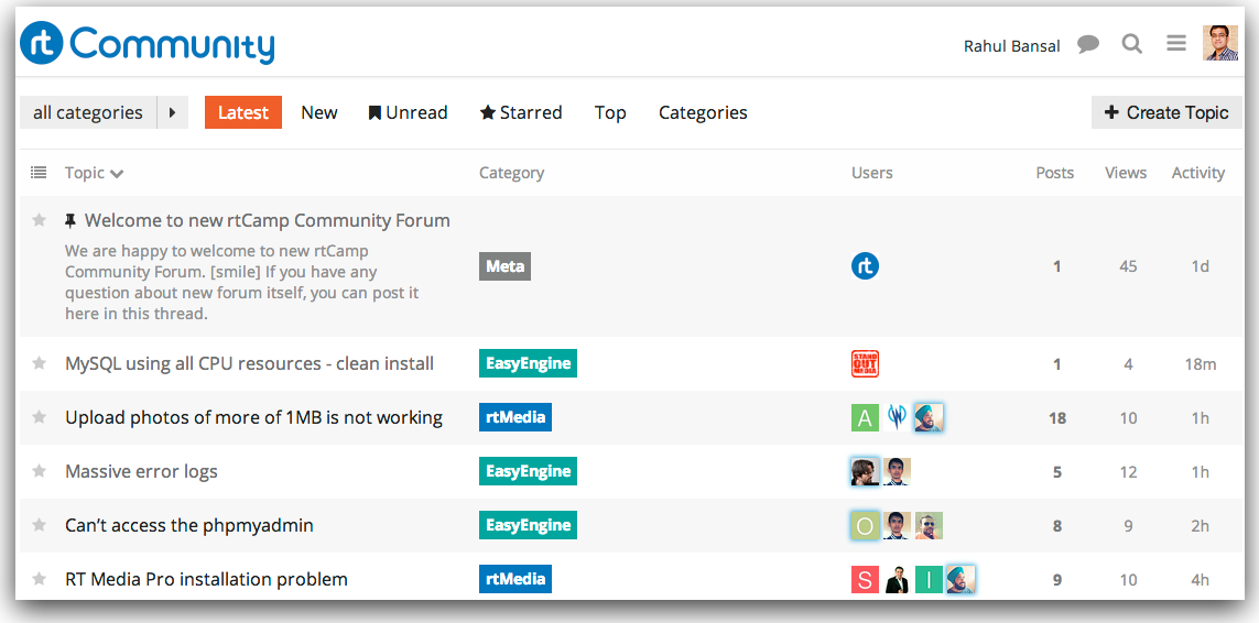 Introducing New rtCamp Community Portal