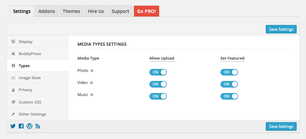 type-settings