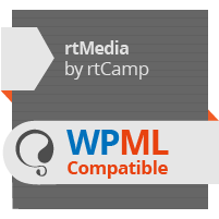 rtMedia is compatible with WPML plugin