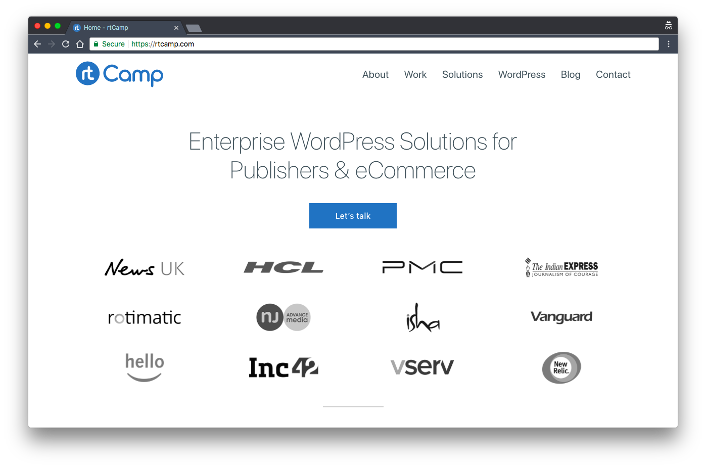 rtCamp.com is on Gutenberg
