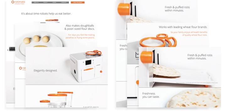 Rotimatic D2C website