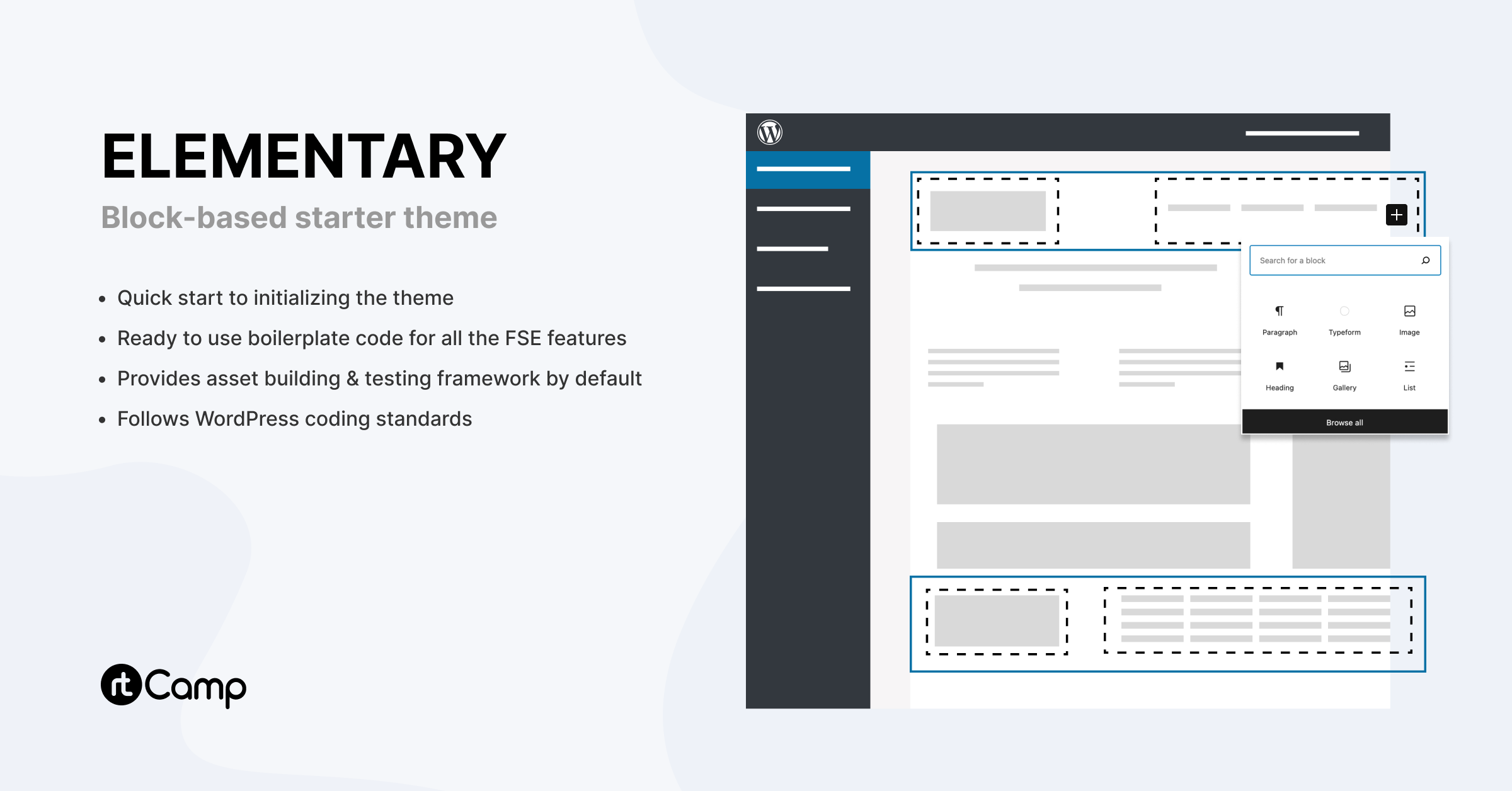 Introducing Elementary, rtCamp’s block-based starter theme