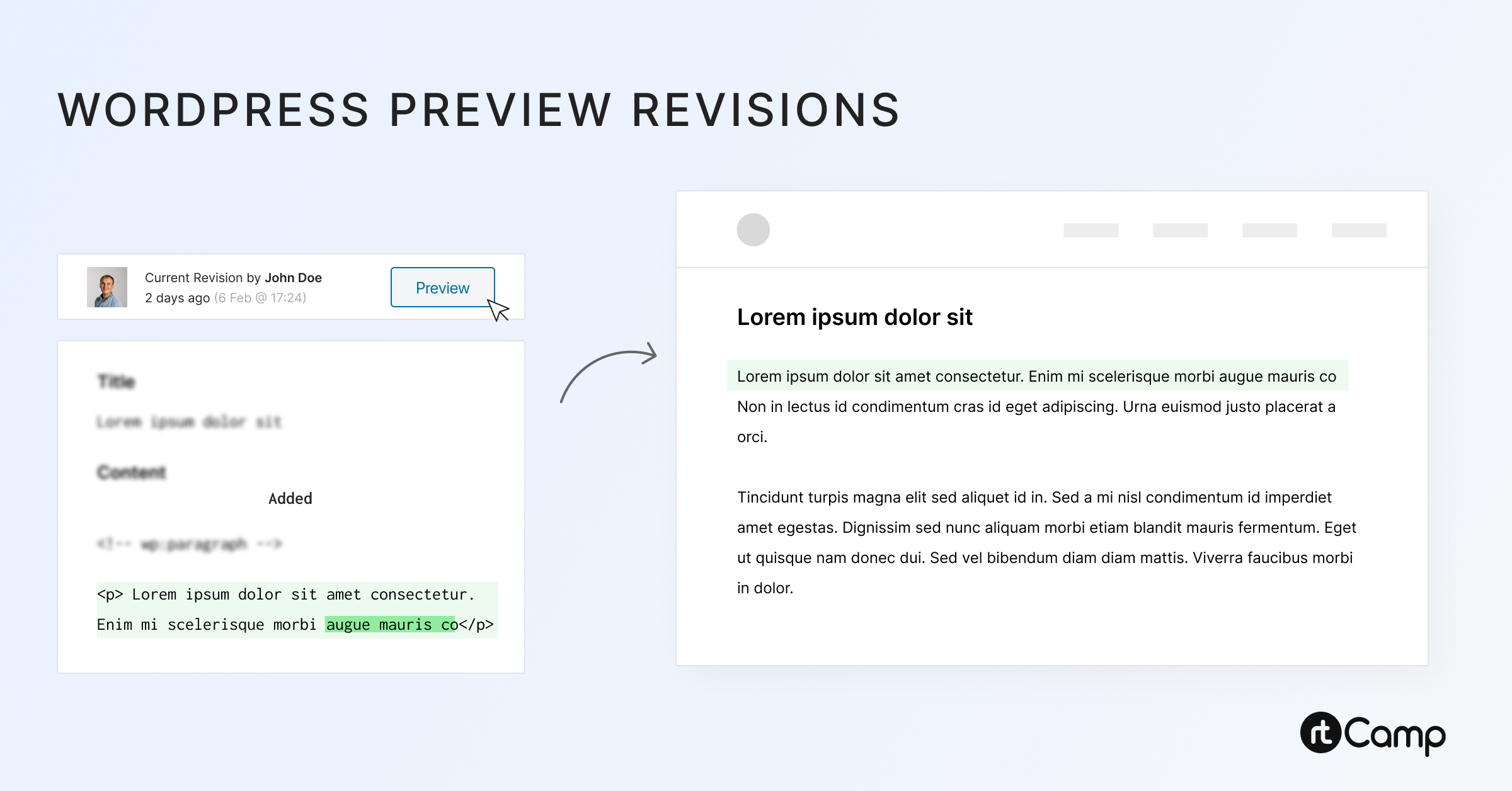 WordPress Preview Revisions