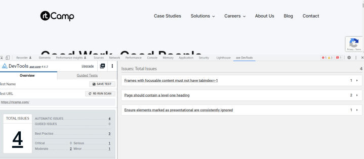 Axe Devtools