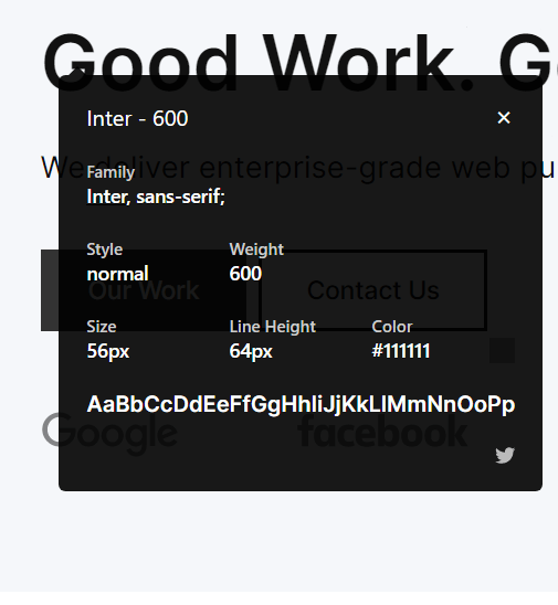 WhatFont extension