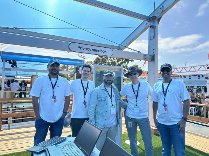 rtCamp team with the Google team at Google I/O 2024