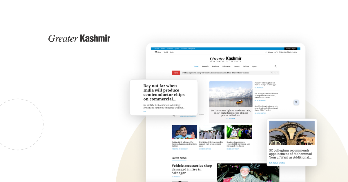 Greater Kashmir's website migration