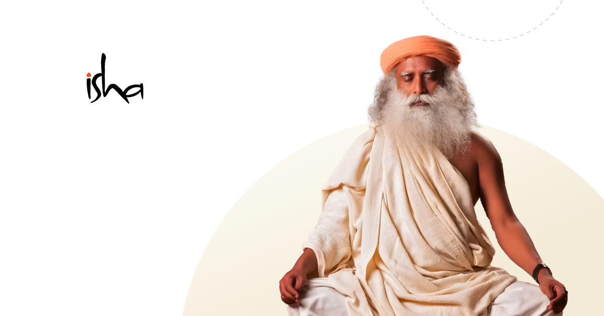 Featured image of Isha Foundation case study by rtCamp shows illustration with image of Sadhguru