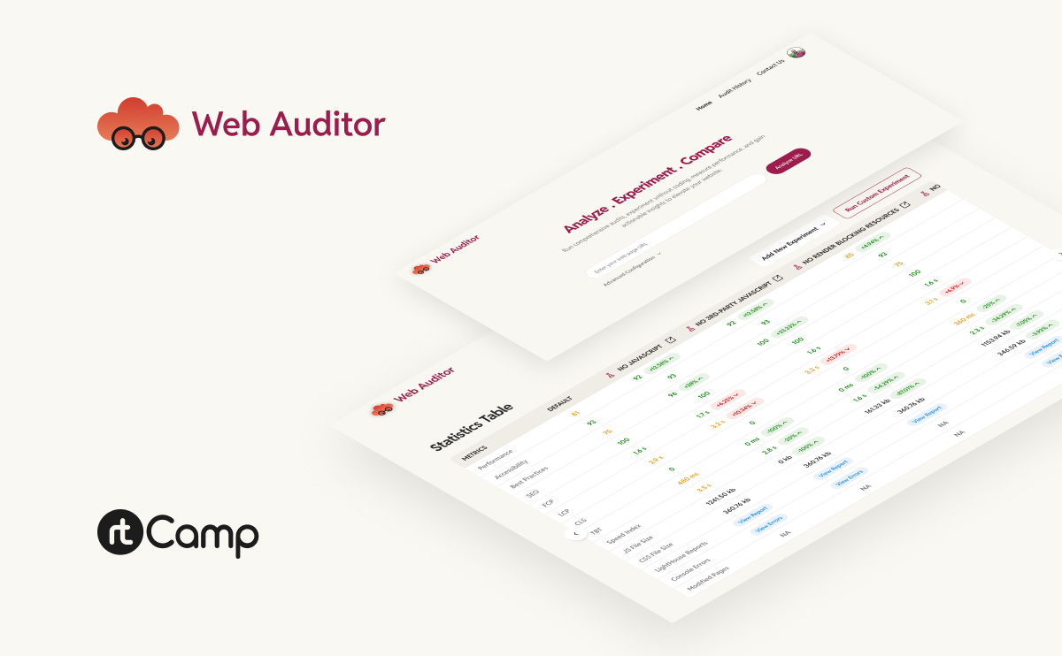 Web Auditor : One click Performance audit & actionable Insights