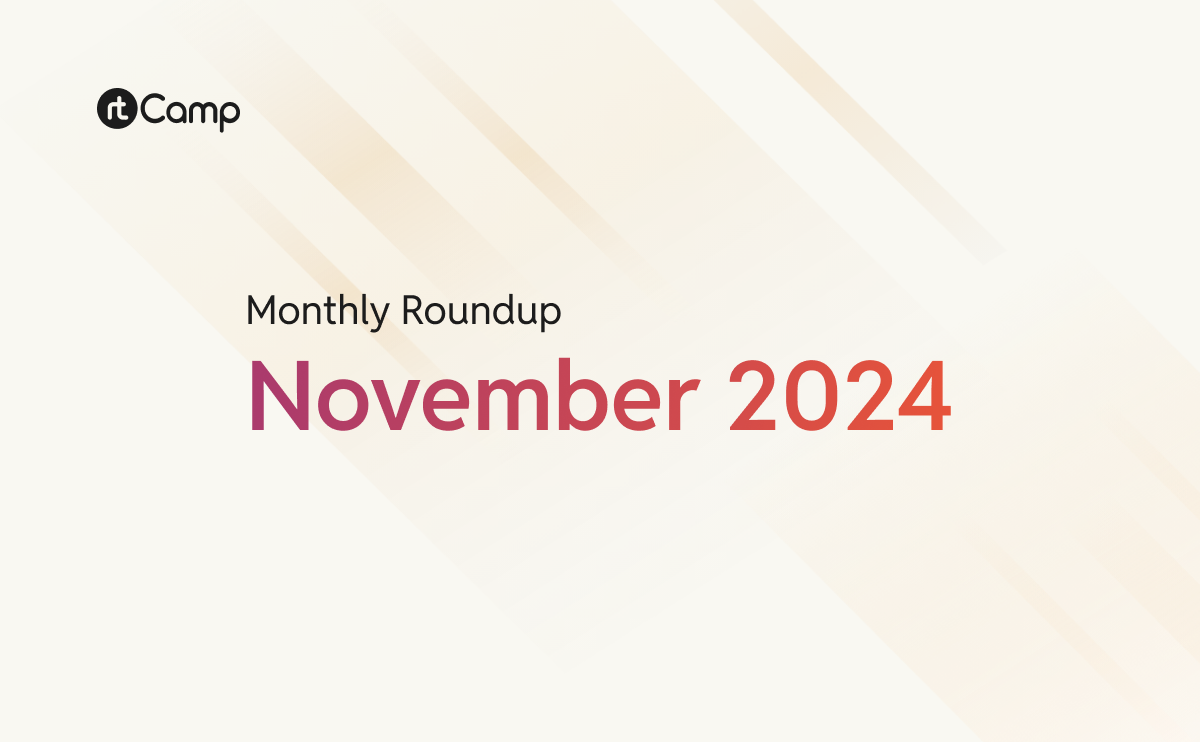 Monthly Roundup – November 2024