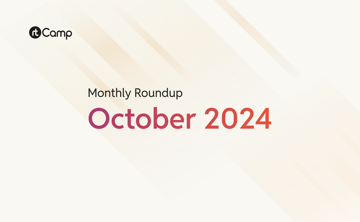 Monthly Roundup – October 2024