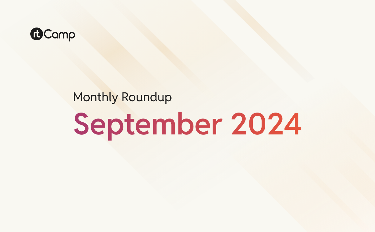 Monthly Roundup – September 2024