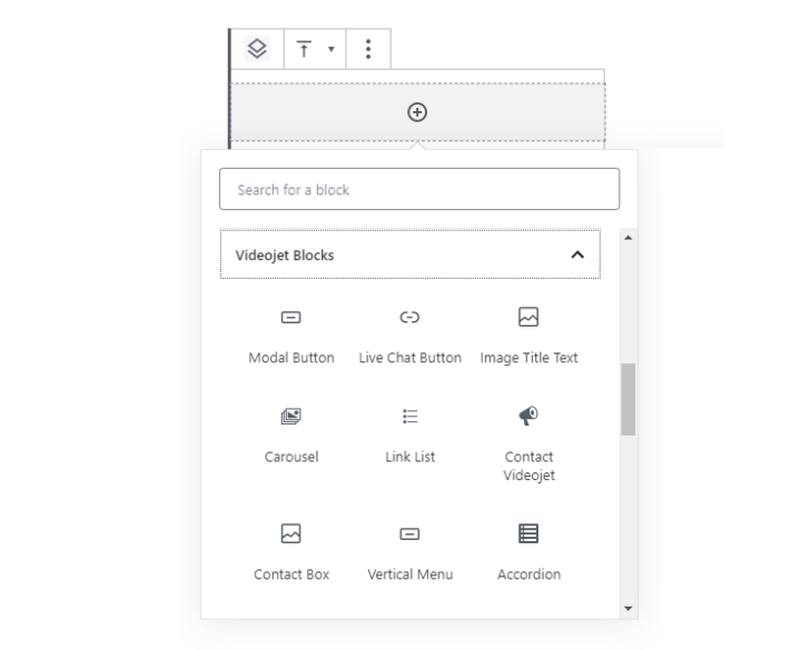 block based template library on Videojet website