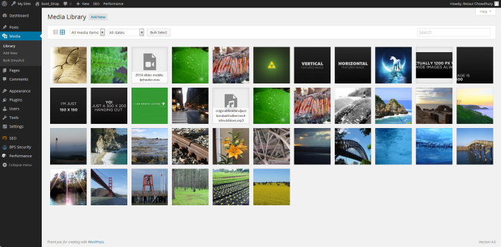 WordPress Media Library