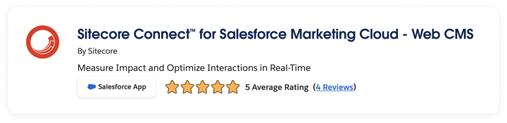 Sitecore connects for Salesforce marketing cloud